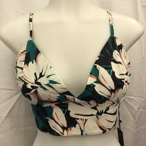 Women Top Forever 21 NEW Green Multi Color Size L